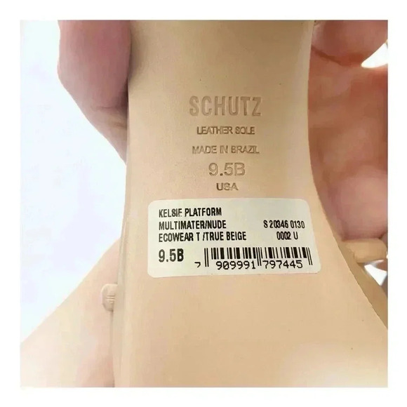 NEW Schutz Kelsie Leather Platform Sandals size 9.5 - Picture 8 of 8